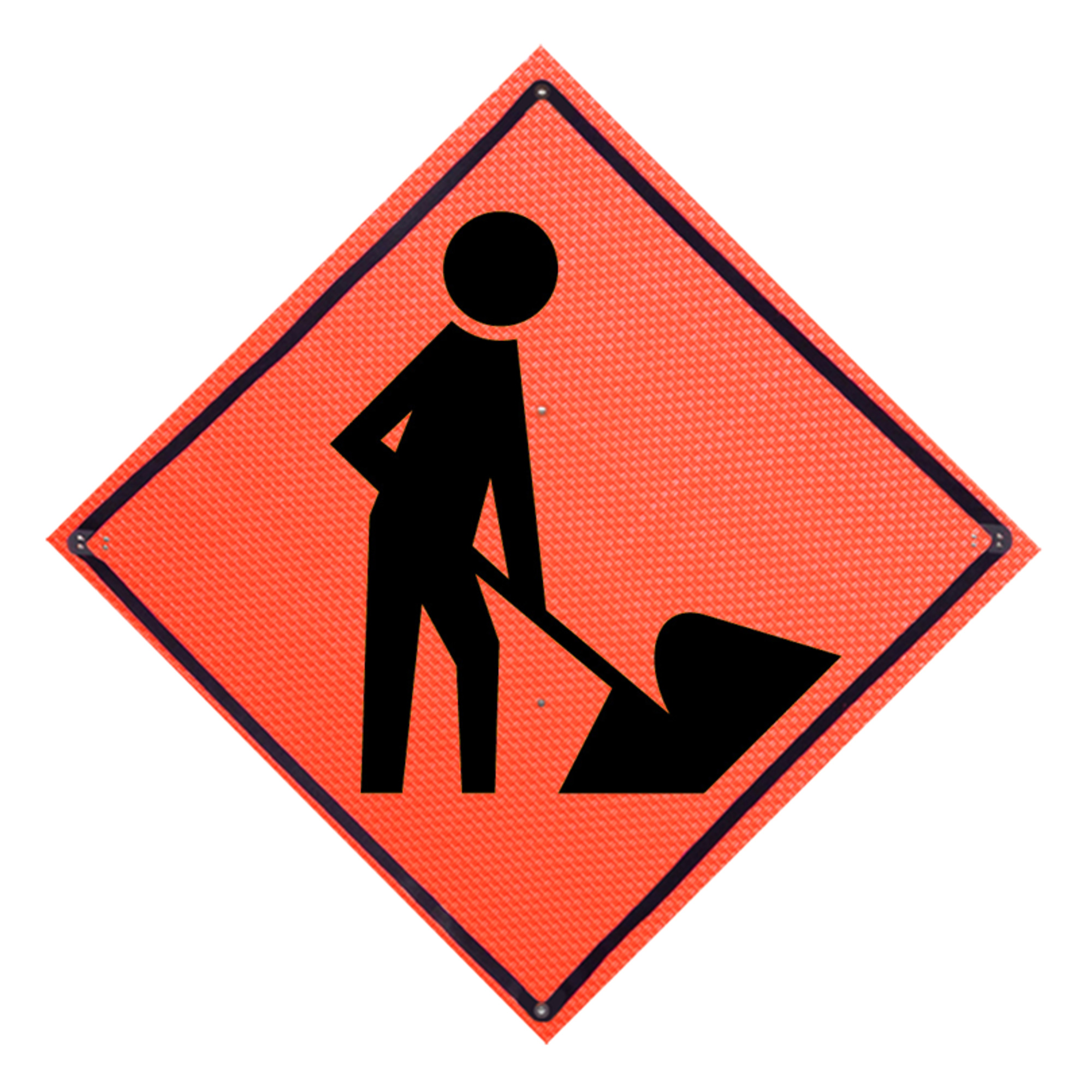 Eastern Metal, Mesh Roll-up Sign, Height 48 in, Width 48 in, Model# C-48-MO-4LEX-WS